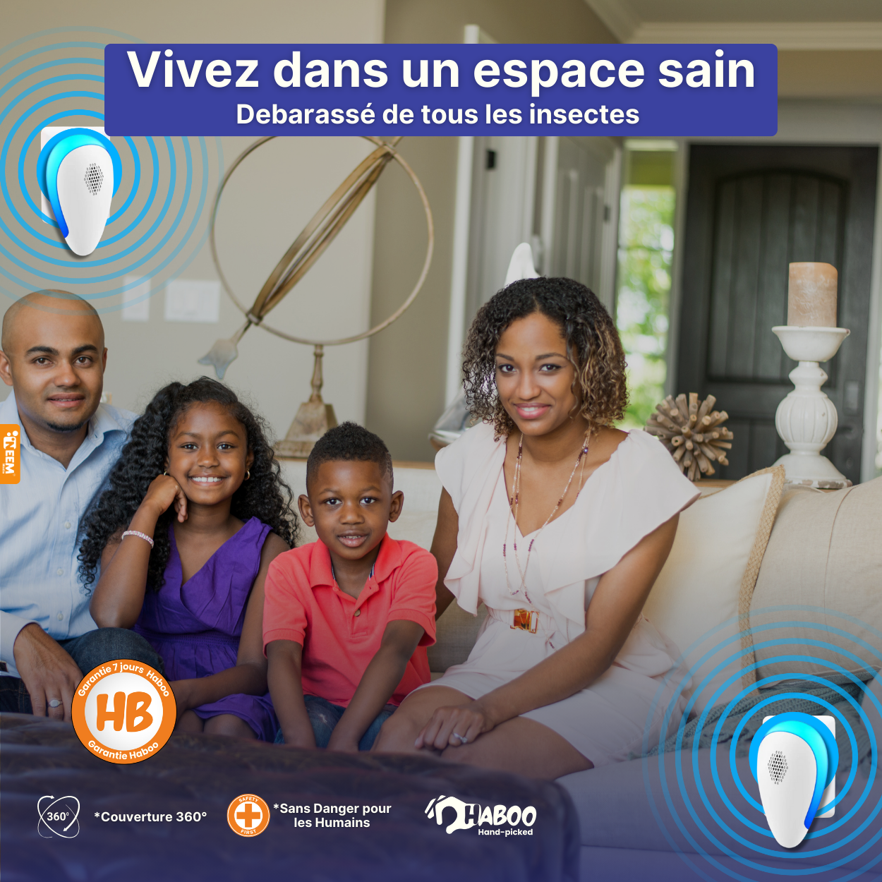 Chasseur d'insectes, Rats & moustiques Ultrasonique