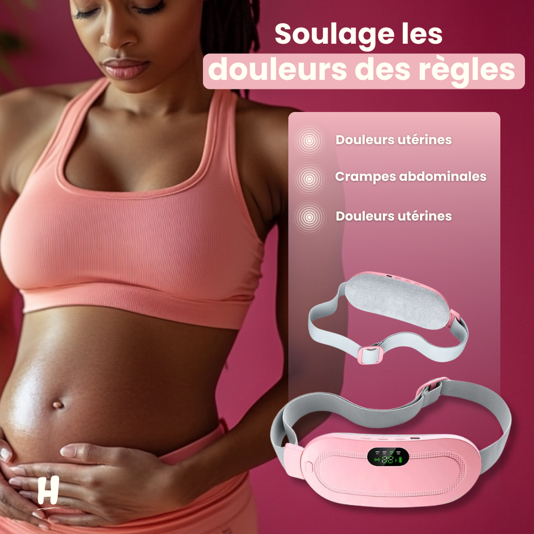 Ceinture Vibrante Chauffante Anti-douleurs menstruelles
