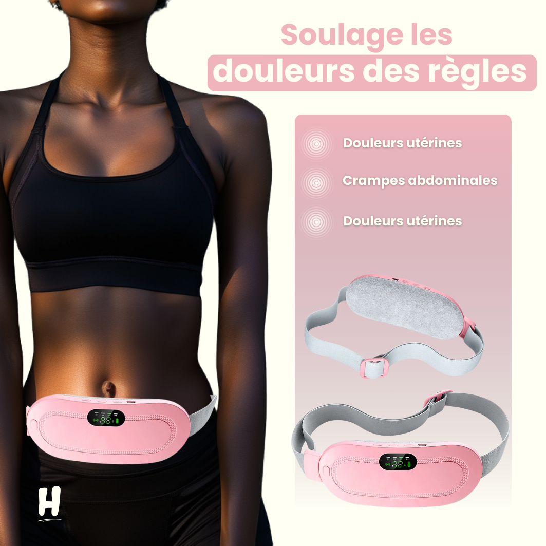 Ceinture Vibrante Chauffante Anti-douleurs menstruelles