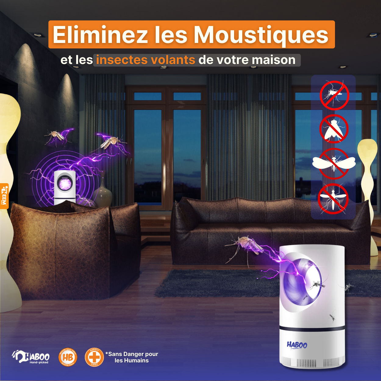 Lampe-Piège à Moustiques