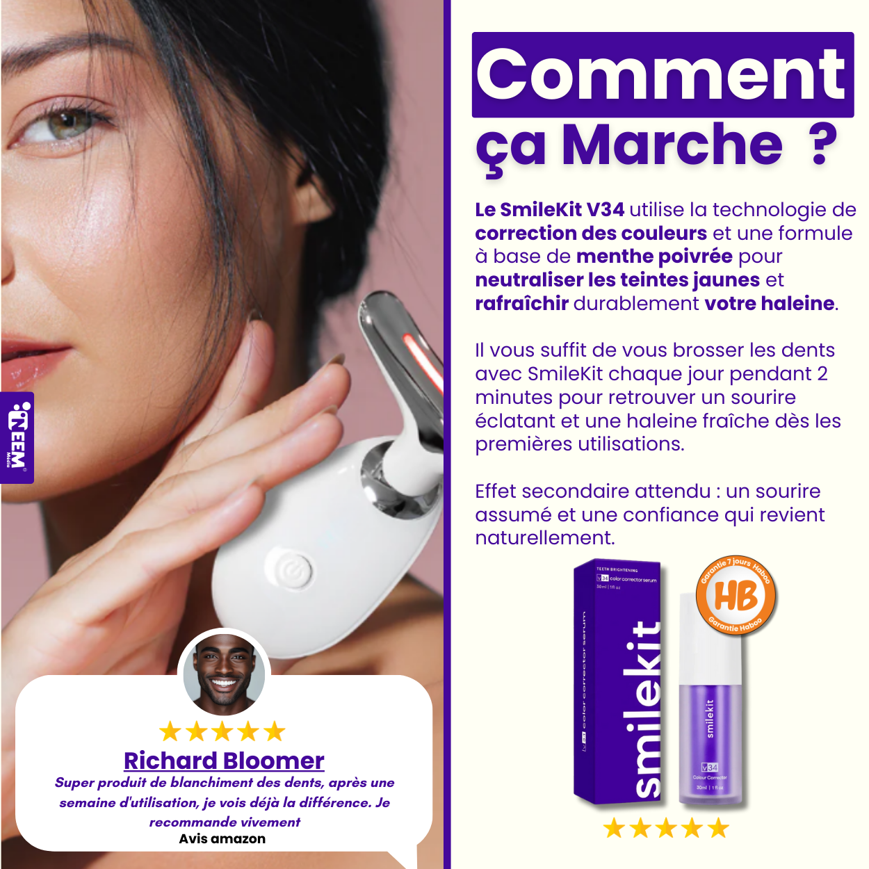 Dentifrice blanchiment dentaire (GAB)