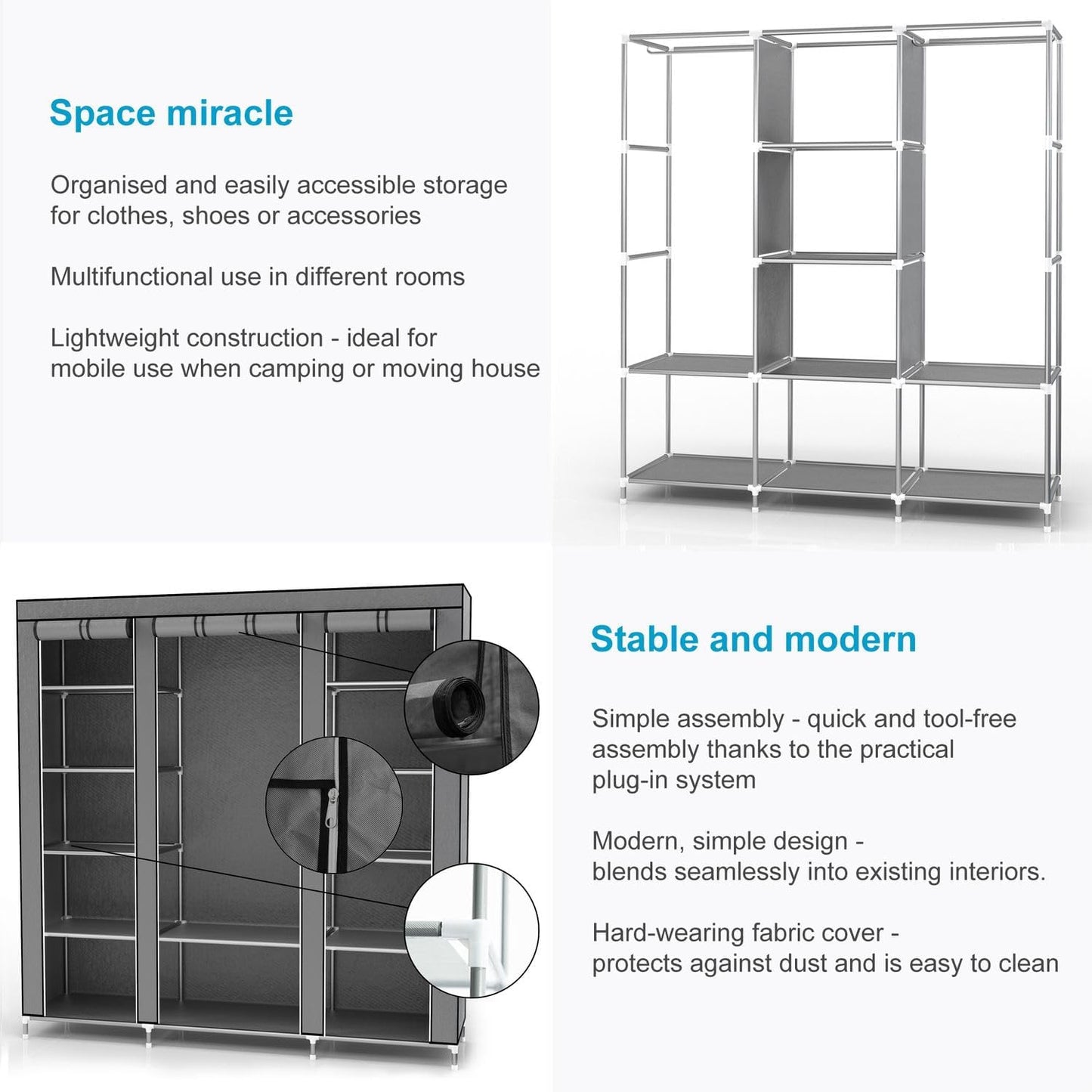 Armoire Pliable Grande Capacité