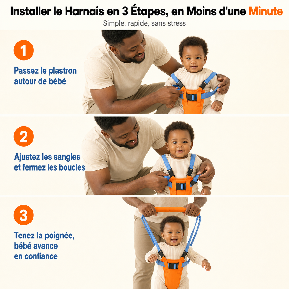 Harnais d’Apprentissage à la Marche Bébé