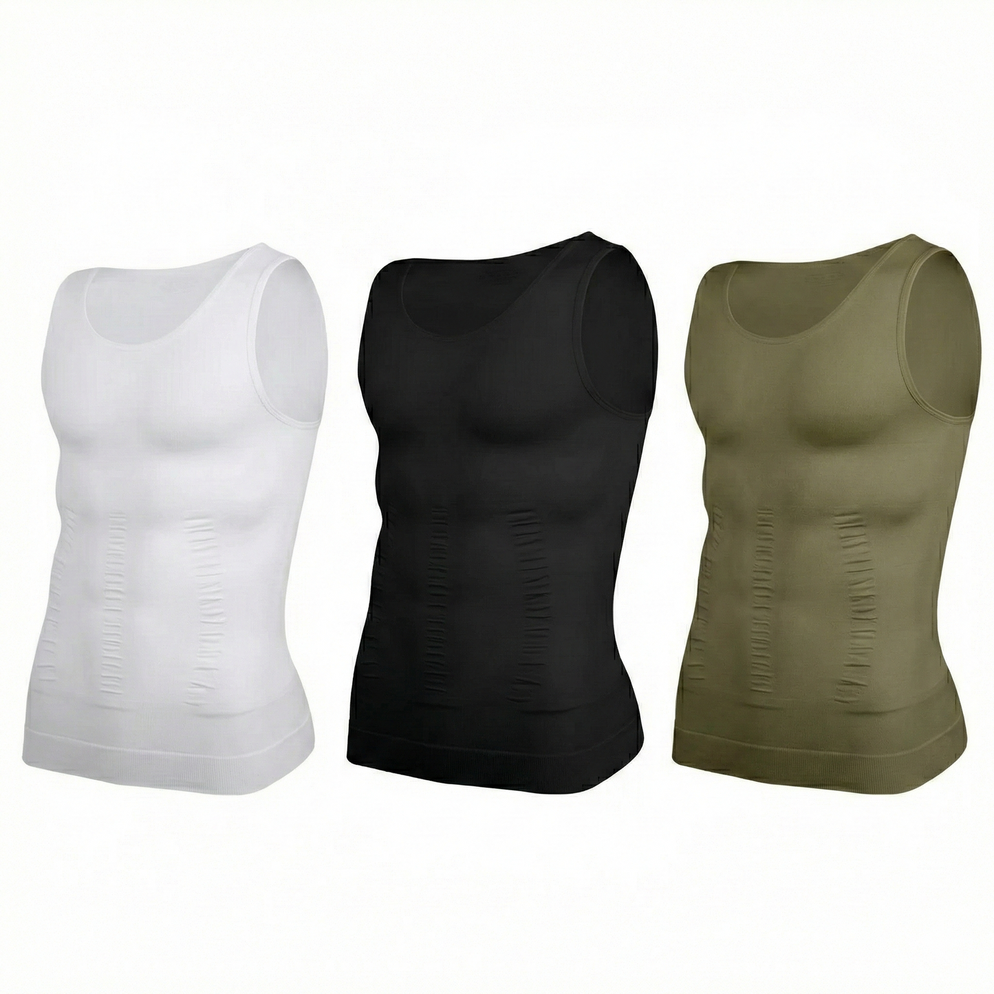 3 Débardeurs minceur (Blanc/Noir/Gris)